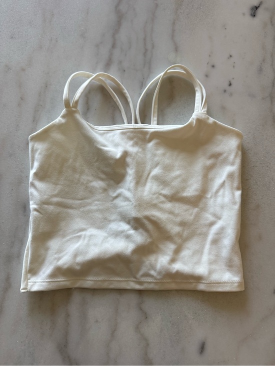 CRZ YOGA Other - CRZ YOGA Cream Double-Strap Crop Tank